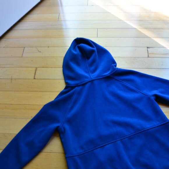 Athleta Hoodie Womens XS Blue Sweatshirt Pocket Side Slits Activewear - Picture 6 of 12